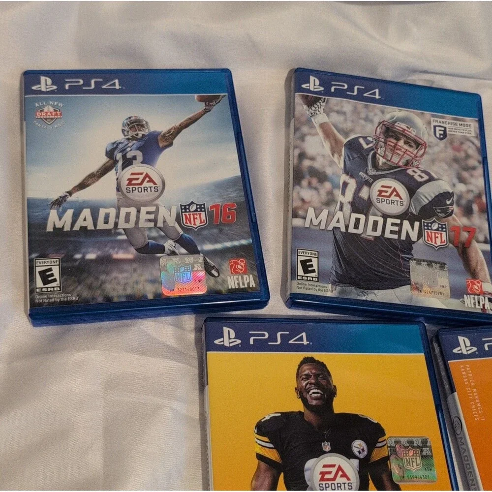 PS4 Madden NFL Game Lot of 5: 16, 17, 18, 19, 20